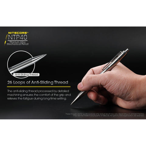 Accessories - Nitecore NTP40 Titanium Alloy Mechanical Pencil